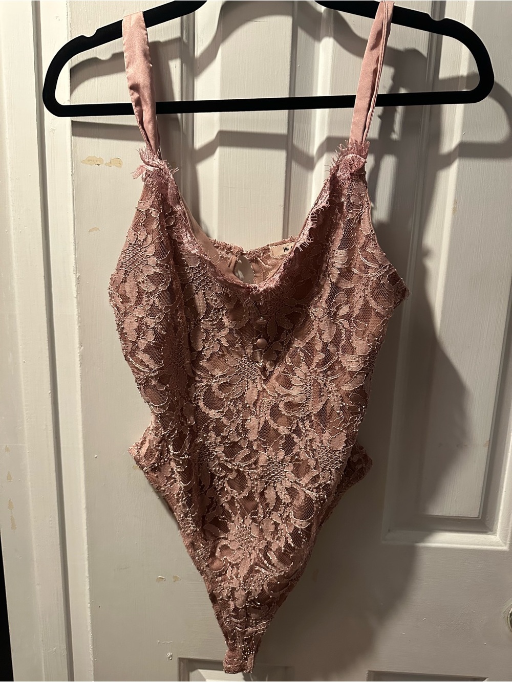 Dusty Rose Lace Bodysuit
